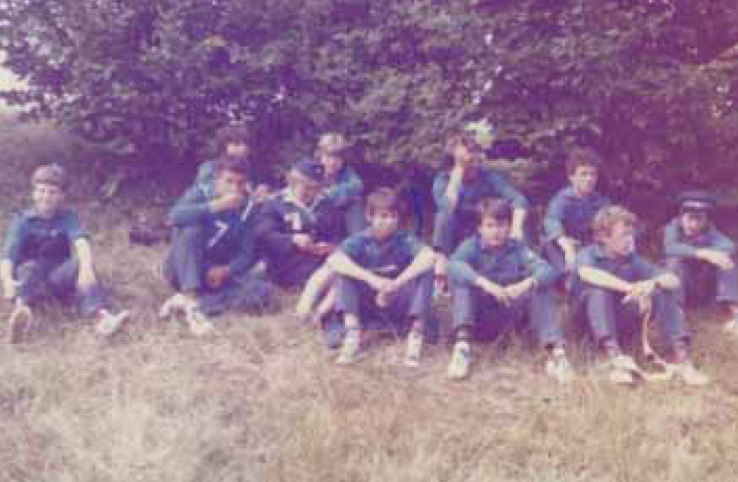 Družstvo žáků na celostátním kole hry Plamen ve Světlé nad Sázavou r. 1981